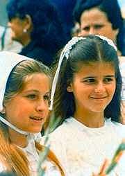 Girls in Corpus Christi Procession, Cádiz