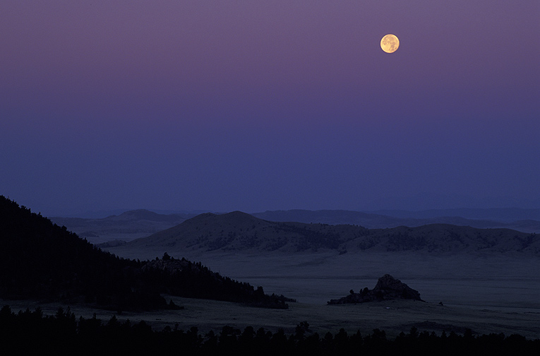 Moonset at Dawn, Wilkerson Pass